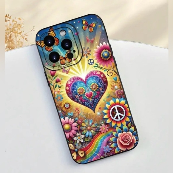 IPhone 14 Max Pro Heart Cell Phone Case NWT - Picture 7 of 9